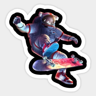 Kickflip Astronaut Sticker